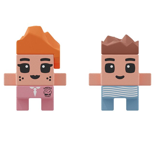 Mini wafel blokken - café 80 stuks