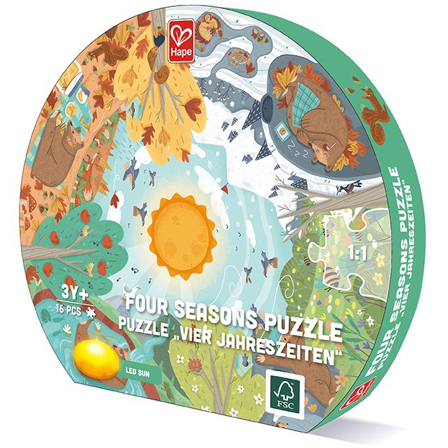 4 Seizoenen Puzzel met Licht