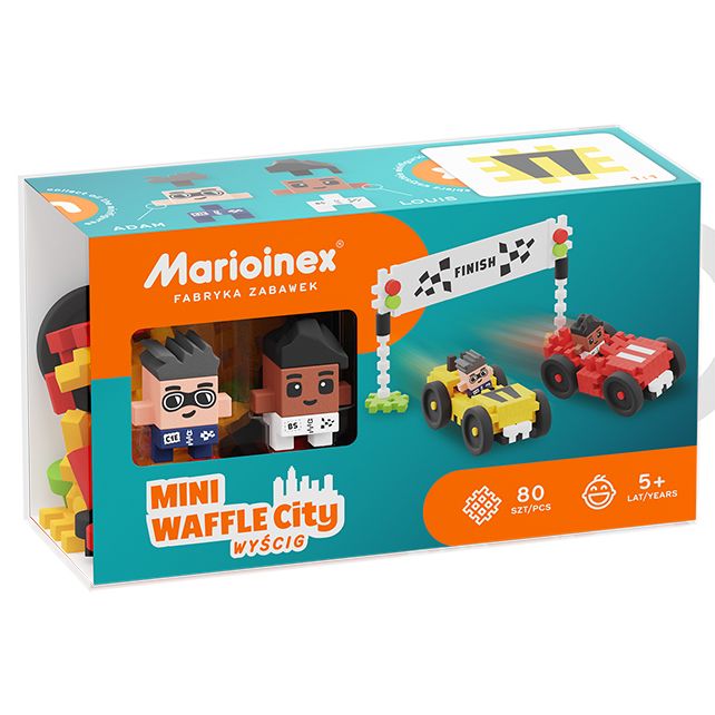 Wafel blokken - raceauto’s 80 stuks