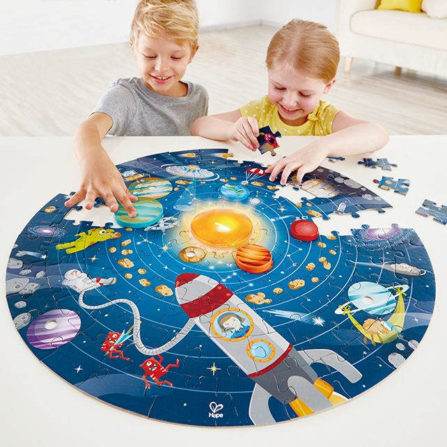 Zonnestelsel Puzzel met Licht