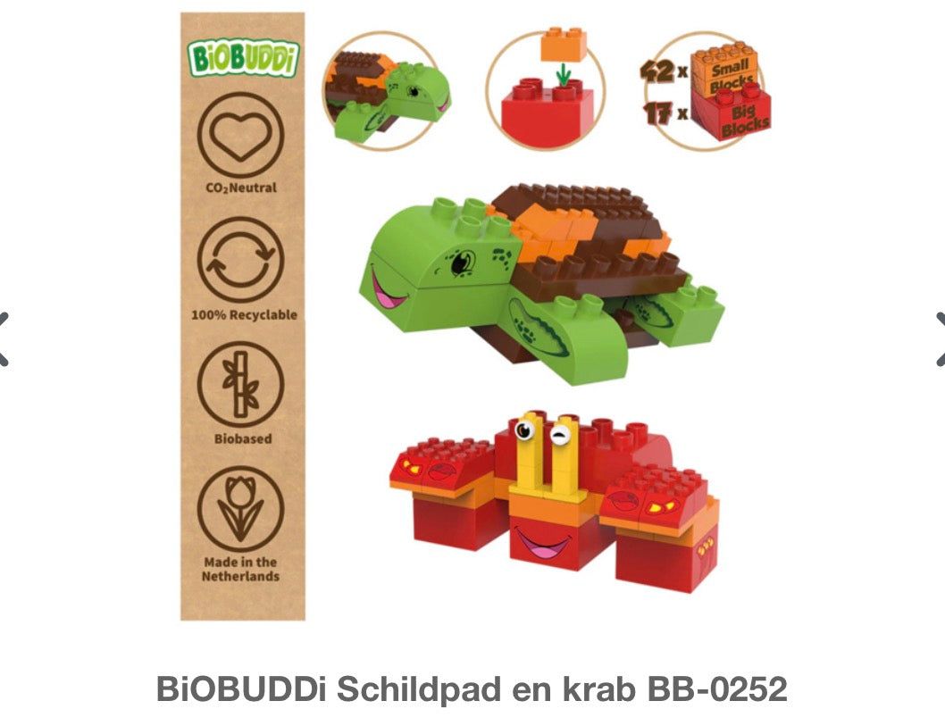 BiOBUDDi Schildpad en Krab