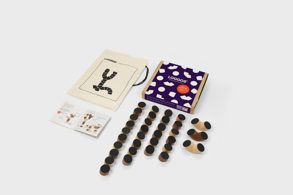 Loggos – designobject en stapelspel (L-set)