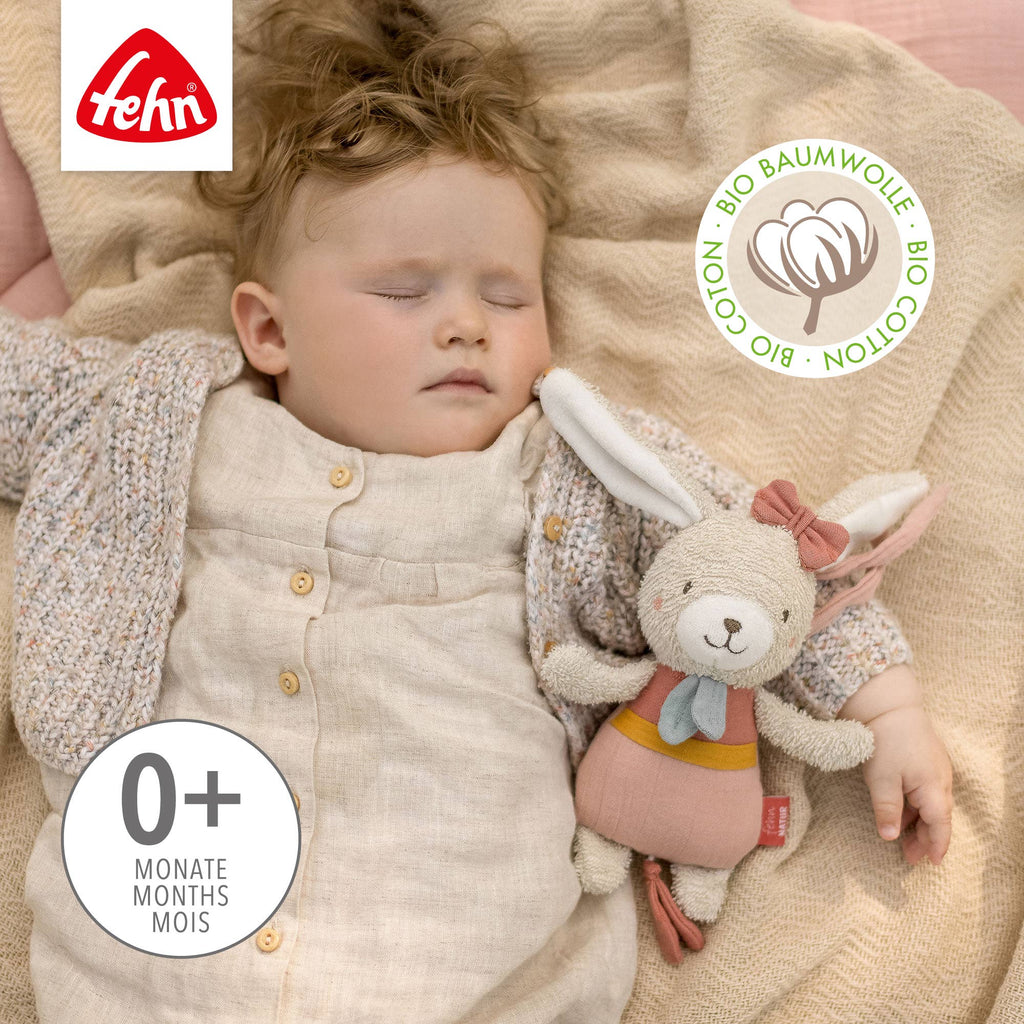 Fehnnatur mini-muziekdoos voor konijnen - knuffel en slaapmiddel