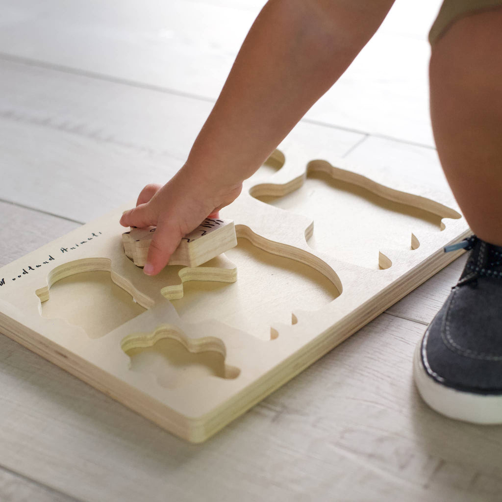 Houten dienbladpuzzel - Woodland Animals