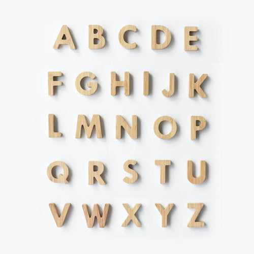 Bamboe alfabet hoofdletters