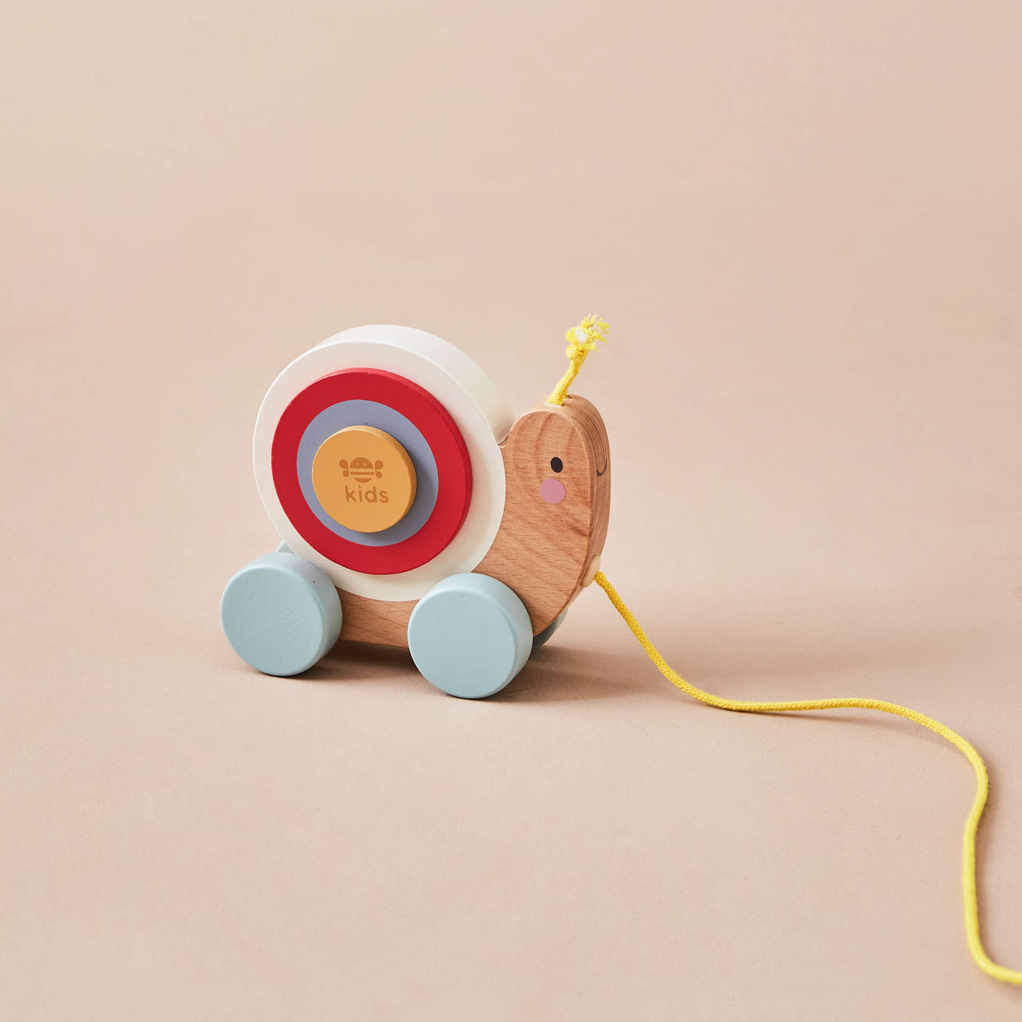 Just Bee Kids houten trekspeeltje met slak