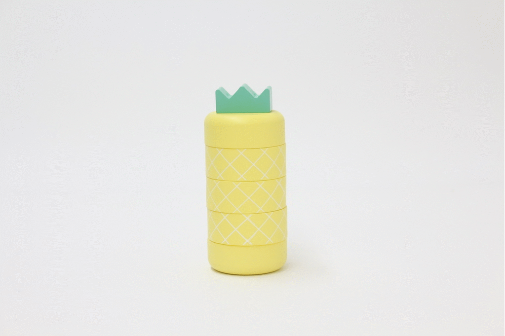 Aloha ananasspeelgoed om te gooien en te stapelen