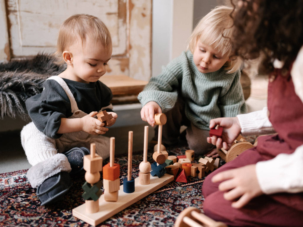 Natuurlijke stapeltoren - Montessori speelgoed