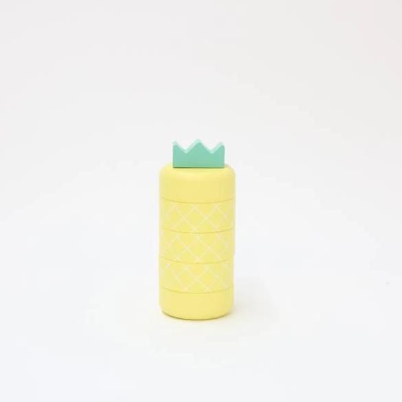 Aloha ananasspeelgoed om te gooien en te stapelen