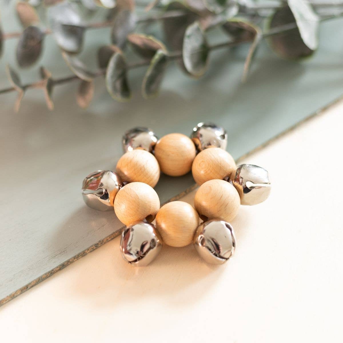 Klokkenspel Natuur | Kinderinstrument | Kinderrammelaar | Hout