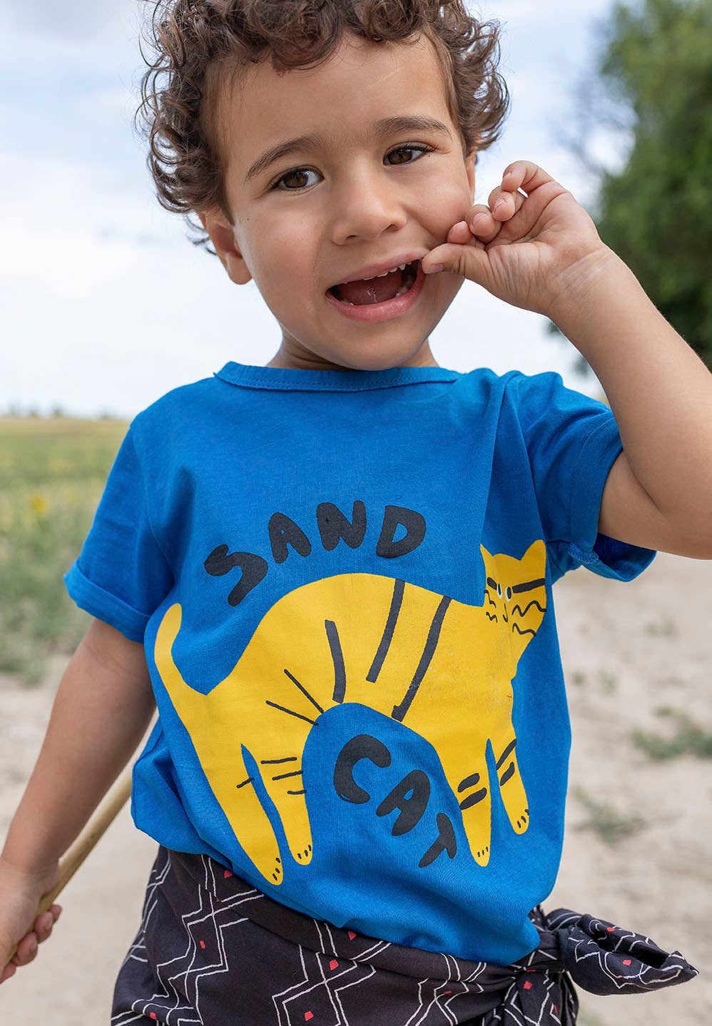 T-shirt Zandkat