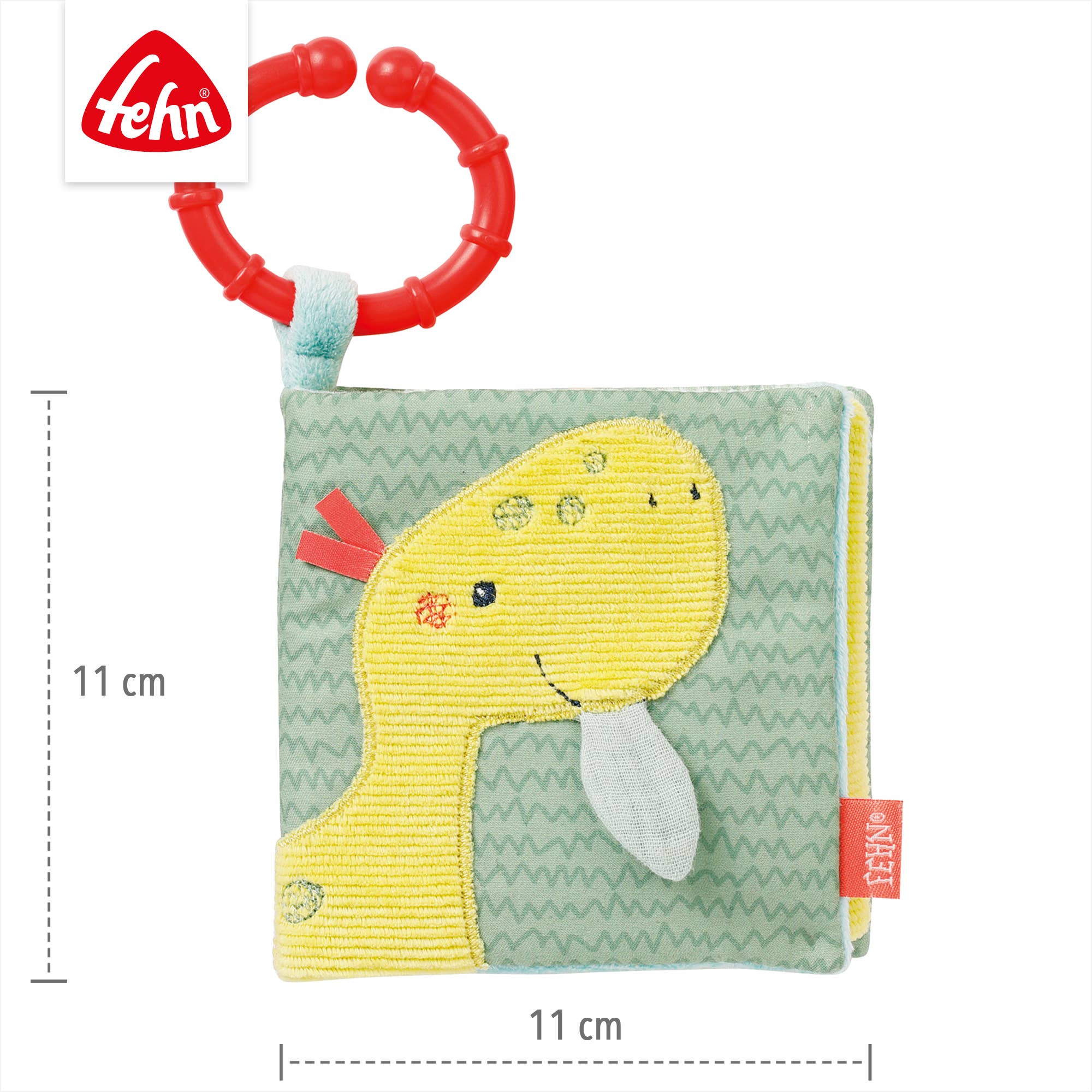 Happy Dino stoffenboek - touchbook met dierenmotieven