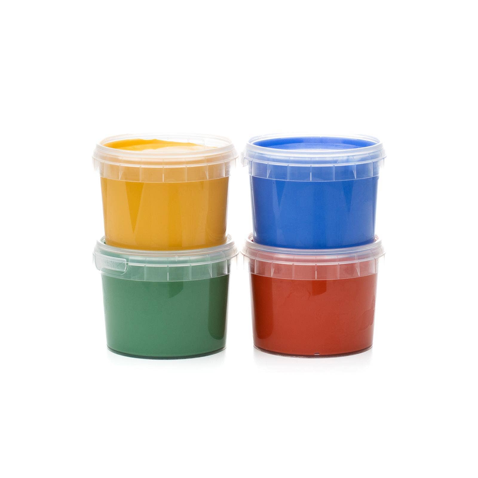 Biologische veganistische vingerverven set van 4 „Aki”