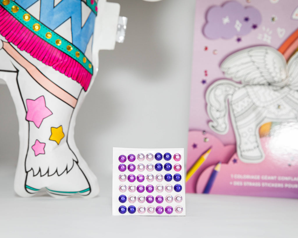 Opblaasbare kleurplaat - Reuzen Eenhoorn