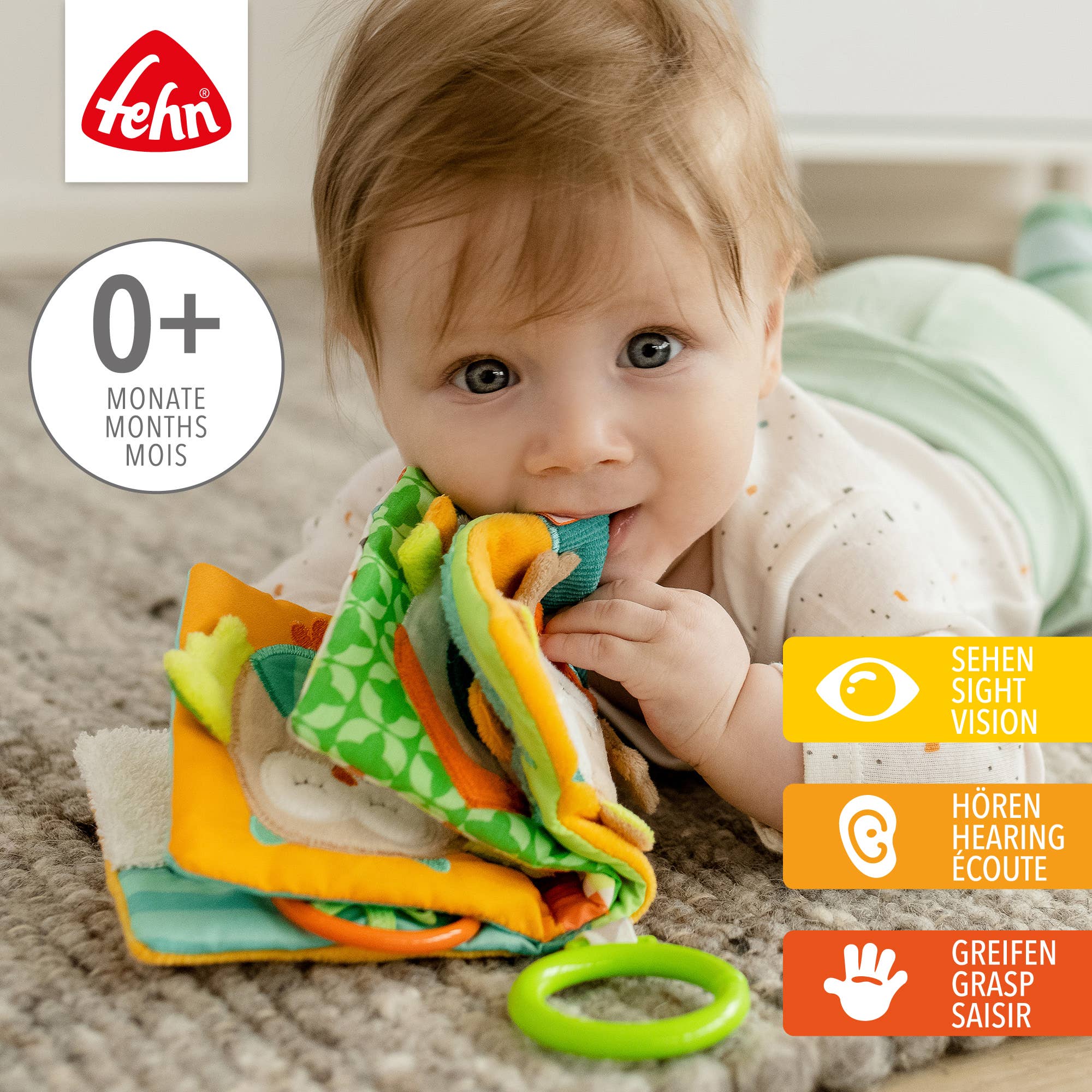 Stoffenboek Fox - touchbook met dierenmotieven