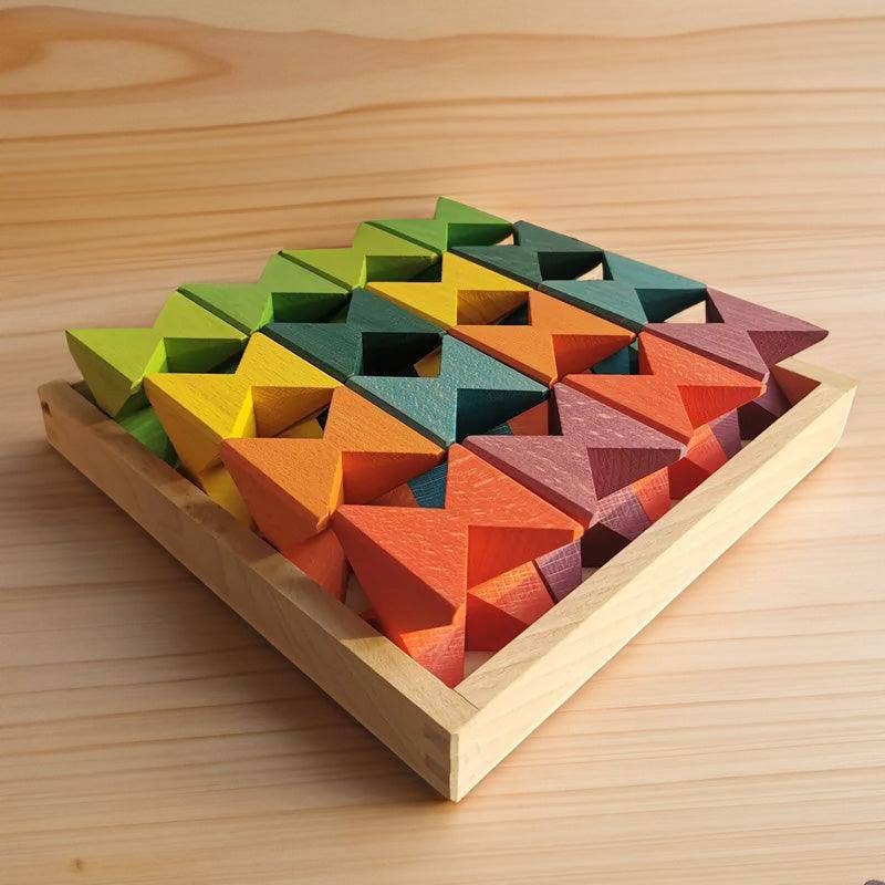 Houten Vlinder Blokken - Montessori speelgoed