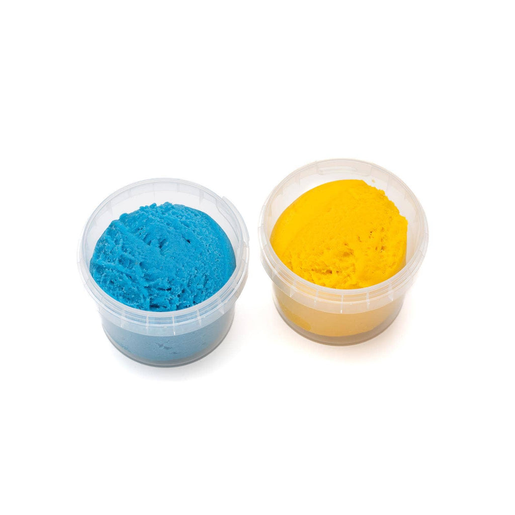 Biologische veganistische deegset van 2 stuks „Suri” blauw/geel