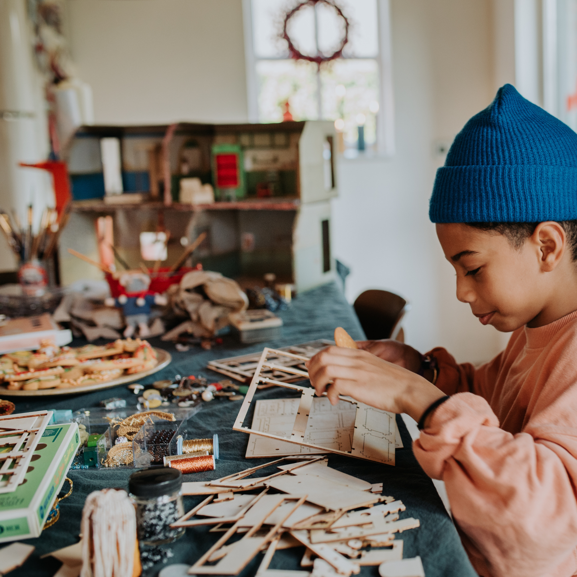 DIY-poppenhuismeubelset voor kinderen - keuken (schaal 1:12)
