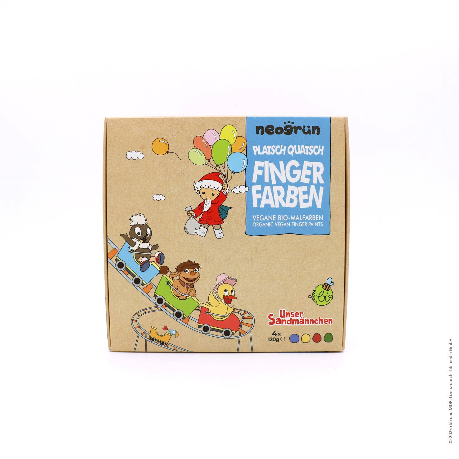 Platsch Quatsch Bio-vingerverf 4-delige set