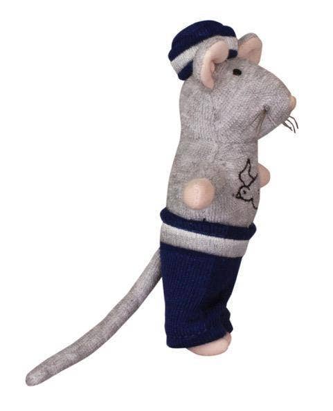 Knuffel muis voor kinderen - Opa Zeeman (12 cm) het muizenhuis