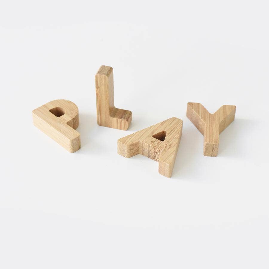 Bamboe alfabet hoofdletters