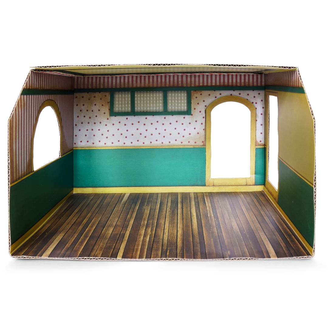 Doe-het-zelf poppenhuis voor kinderen - Kartonnen kamer - Shop