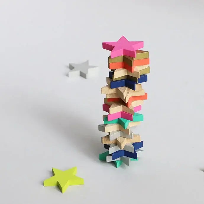 Tanabata 100 houten stervormige dominostenen